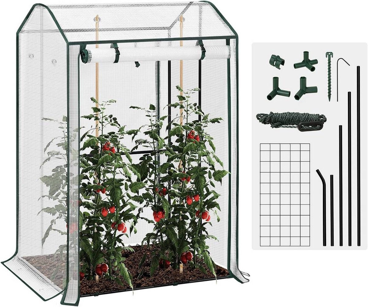 SureDeal® - foliekas - Groentekas - Oogjes - 100x83x150 cm - Wit