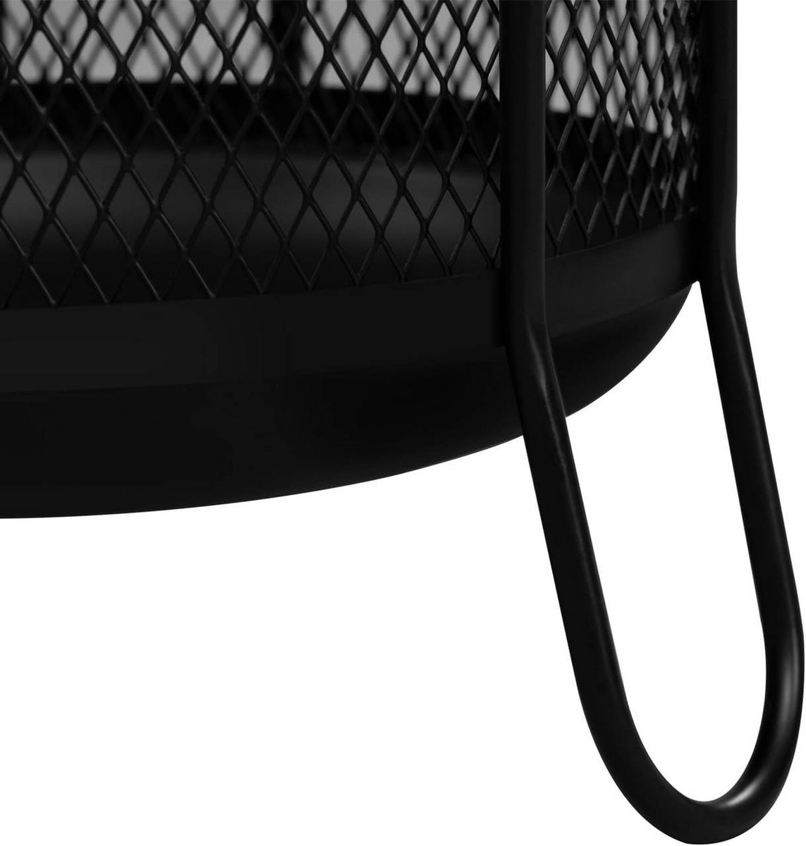 SureDeal® - Paraplubak - Wateropvangbak - Haken - Draadraster - Antraciet - 23x23x49 cm