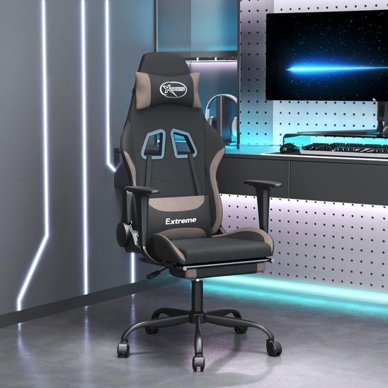 Gaming stoel - Comfortabele stoel - Ontspannen zitten - Met verstelbare rugleuning - Niet gespecificeerd - Zwart — afbeelding 3