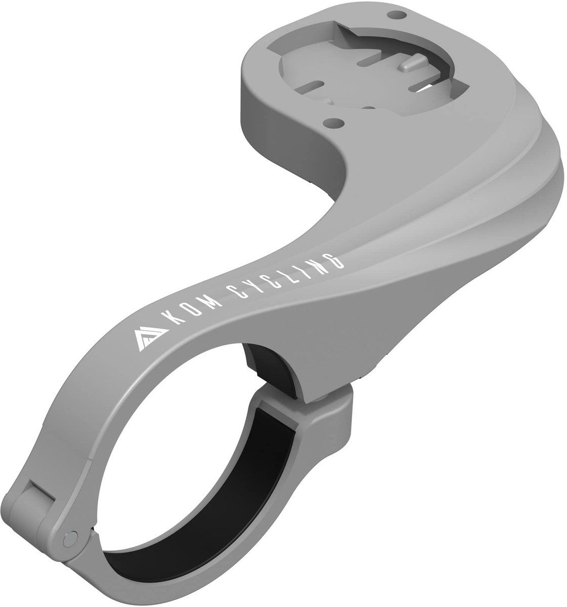 SnelShoppen - KOM Fietsmount Wahoo Elemnt Compatibel met Wahoo Computers - Out Front Mount 24g - Meerdere Kleuren - Voor Fietsers - Lichtgewicht Grijs