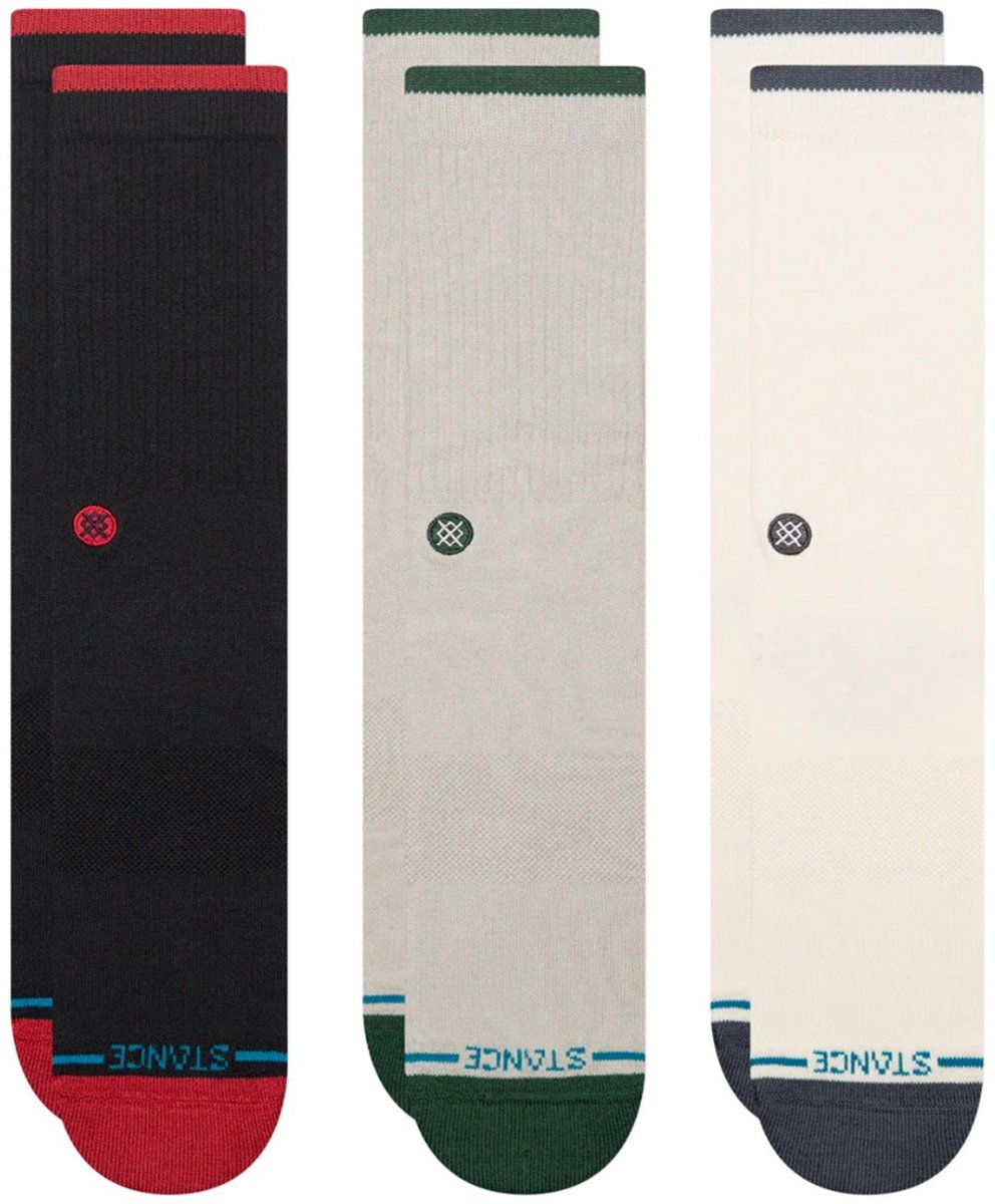 Stance unisex casual 3P sokken toner crew multi