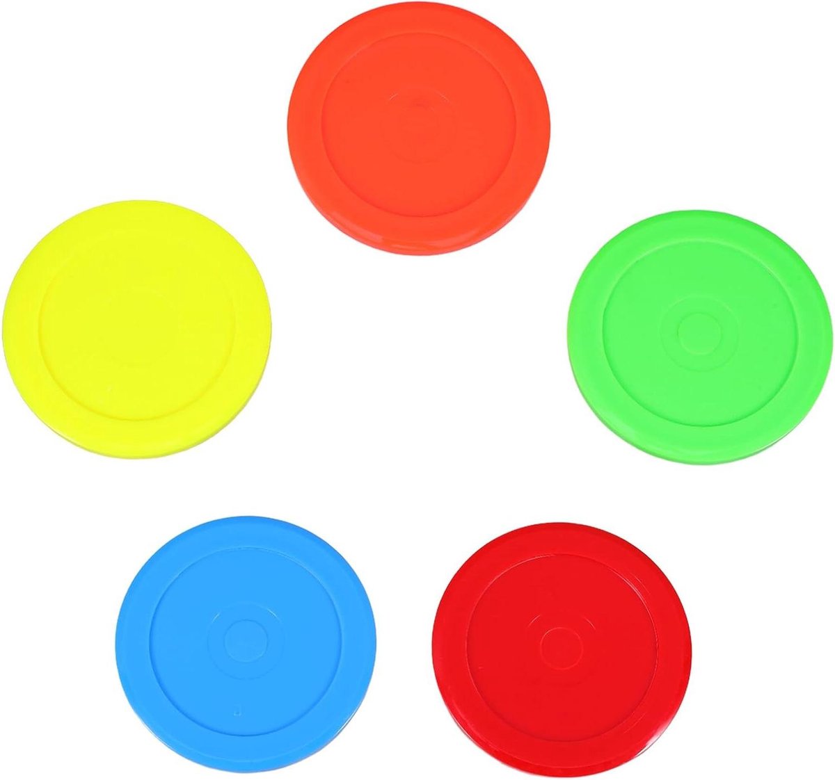 Air Hockey Pucks - Tafel Hockeyspellen - Spelplezier Vergroten - Soepele Gameplay - 7.30X7.30X0.60CM - Multicolor