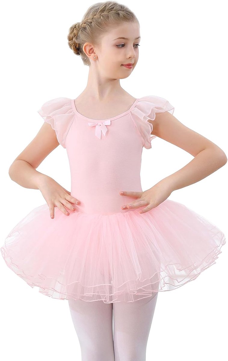 Dansjurk voor Meisje Katoen Balletpakje Ballet Tutu Dans Turnpakje Carnaval