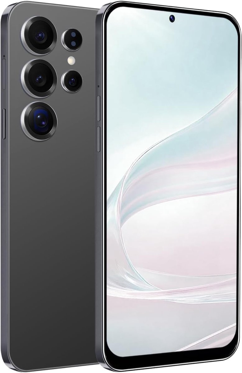 Mobiele telefoons met HD+-scherm 6,6 inch, 4 GB + 32 GB ROM / 256 GB SD, 4G Dual SIM Dual Camera, Face ID + WiFi + GPS + OTG (zwart)