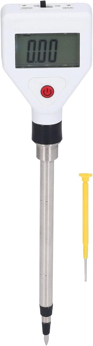 Bodem EC Meter - Planten Tester Bloem Detector - Planten Verzorgen - Hoge Meetnauwkeurigheid - 0-10.00 ms/cm - Zwart