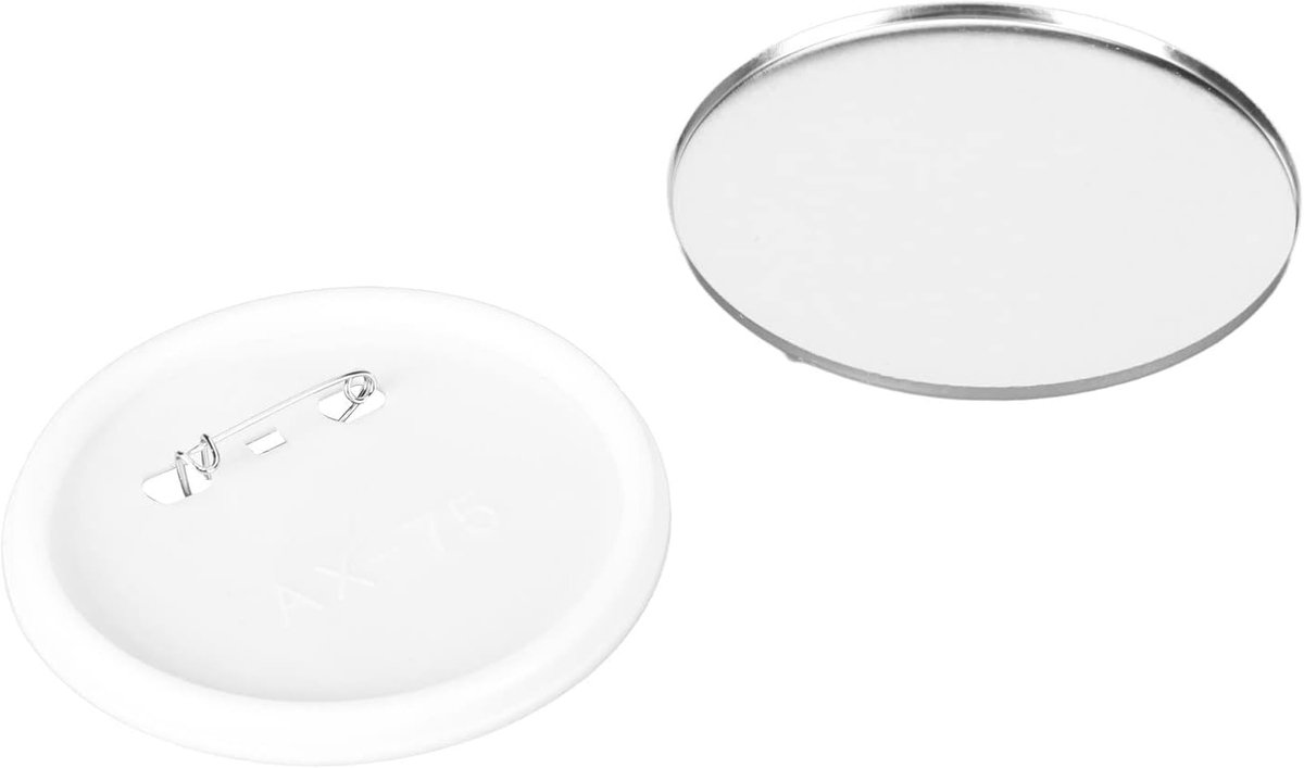 Knopbadge Onderdelen - Badge Componenten - DIY Promotie - 100 Complete Sets - 75MM - Niet gespecificeerd