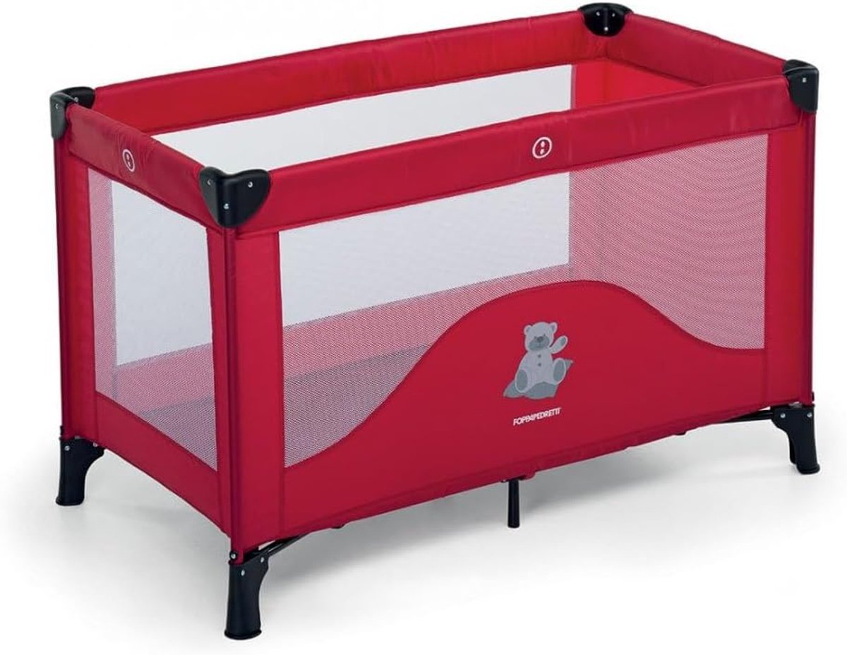 Reisbed - Babybed - Veilig Slapen - Extra Stabiliteit - 78 x 67 x 127 cm - Rood