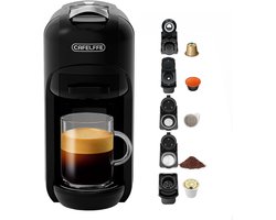 Koffiezetapparaat - Espresso Machine - Thuis Koffie Maken - 5-in-1 Functionaliteit - 600 ml - Zwart