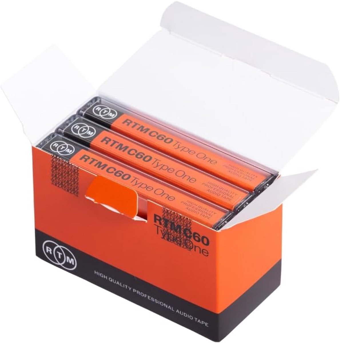 Muziekcassette - Audiotape - Muziekopnames - Studiokwaliteit formule - 60 Minuten - Zwart