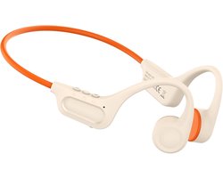 Open Oor Koptelefoon - Bone Conduction - Sporten Muziek Luisteren - Bluetooth 5.3 Connectie - IPX6 Waterdicht - Wit