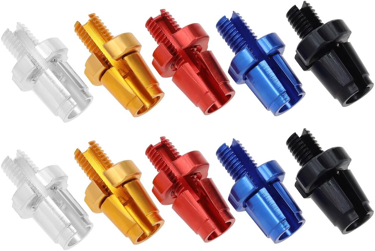 Dailygoods- Remhendel 10 Stuks - Aluminiumlegering - M7 Draad - Vervangend Onderdeel - Geschikt voor Racefietsen/Mountainbikes - Lichtgewicht - Fietsrem