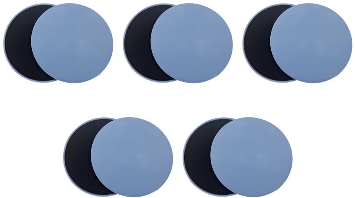 Dailygoods- Core Sliders - 10 Stuks - Dubbelzijdige Workout Sliders - Antislip - Duurzaam EVA-schuim - Geschikt voor Alle Oppervlakken - Veiligheid tijdens Training