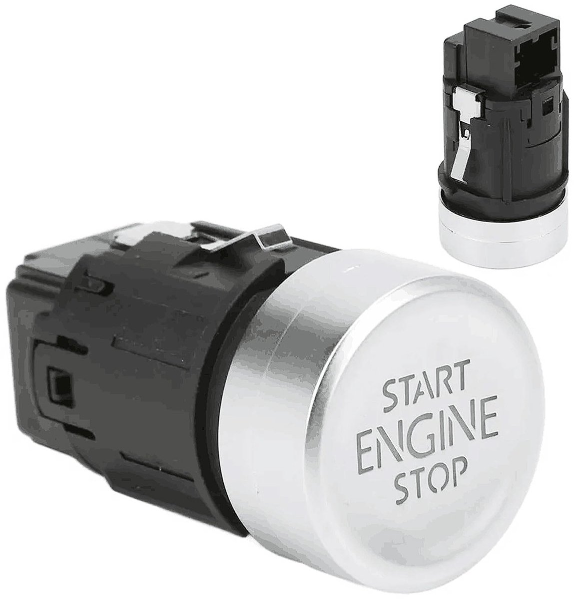 Dailygoods - Startknop - Engine Start Stop Switch - Duurzaam en betrouwbaar - Grijs - Geschikt voor Golf 7 MK7 E-Golf T-Roc - 5G1959839 5Q1959839