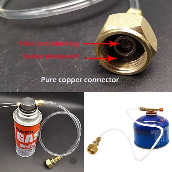 Zeynomax - Gaspatronen-adapter - Buiten - Campingkooktoestel aansluiting - Compact formaat - Flessenadapter - Geschikt voor outdoor gebruik - Li... van Zeynomax — afbeelding 5