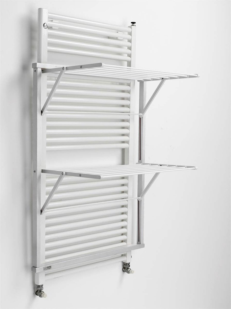 Droogrek voor Radiator Kledingdroger Snel Kleding Drogen Easy Open Systeem 10 Meter Lijn Wit
