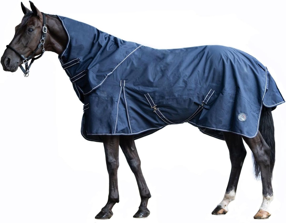 Paardendeken - Outdoor Deken - Paard Beschermen - Waterdicht Winddicht - 125 cm - Blauw