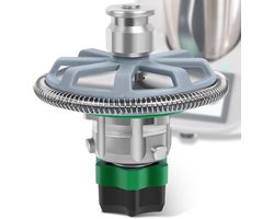 Melkopschuimer Opzetstuk - Koffie Accessoires - Luxe Dranken Maken - Roestvrij Staal - 11 cm - Zilver
