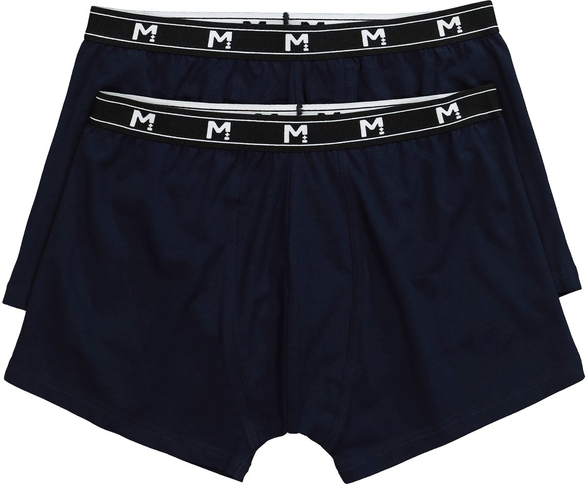 Men Plus - Heren - Heupbroek set van 2 onderbroek - Navy blauw - Maat XXL