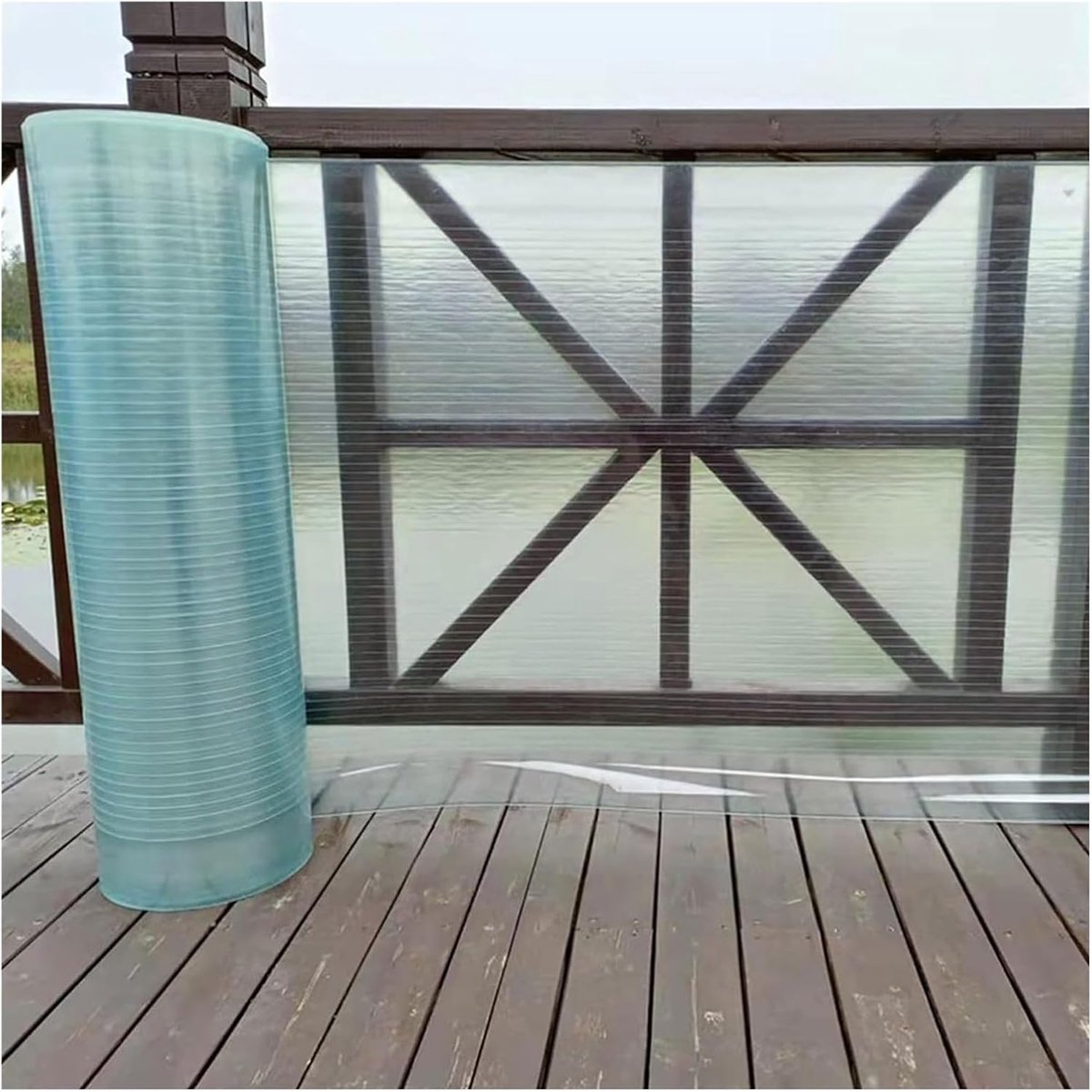 Polycarbonaat Platen - Golfplaten Dakbedekking - Buitenruimte Bedekken - UV-bestendig Weerbestendig - 1.2 meter breed - Transparant