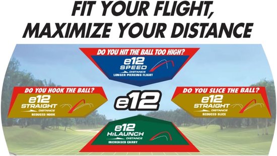 Golfballen - Golf Ballen - Afstand Slagen - Contact Force Dimple - Dozen - Wit — afbeelding 5