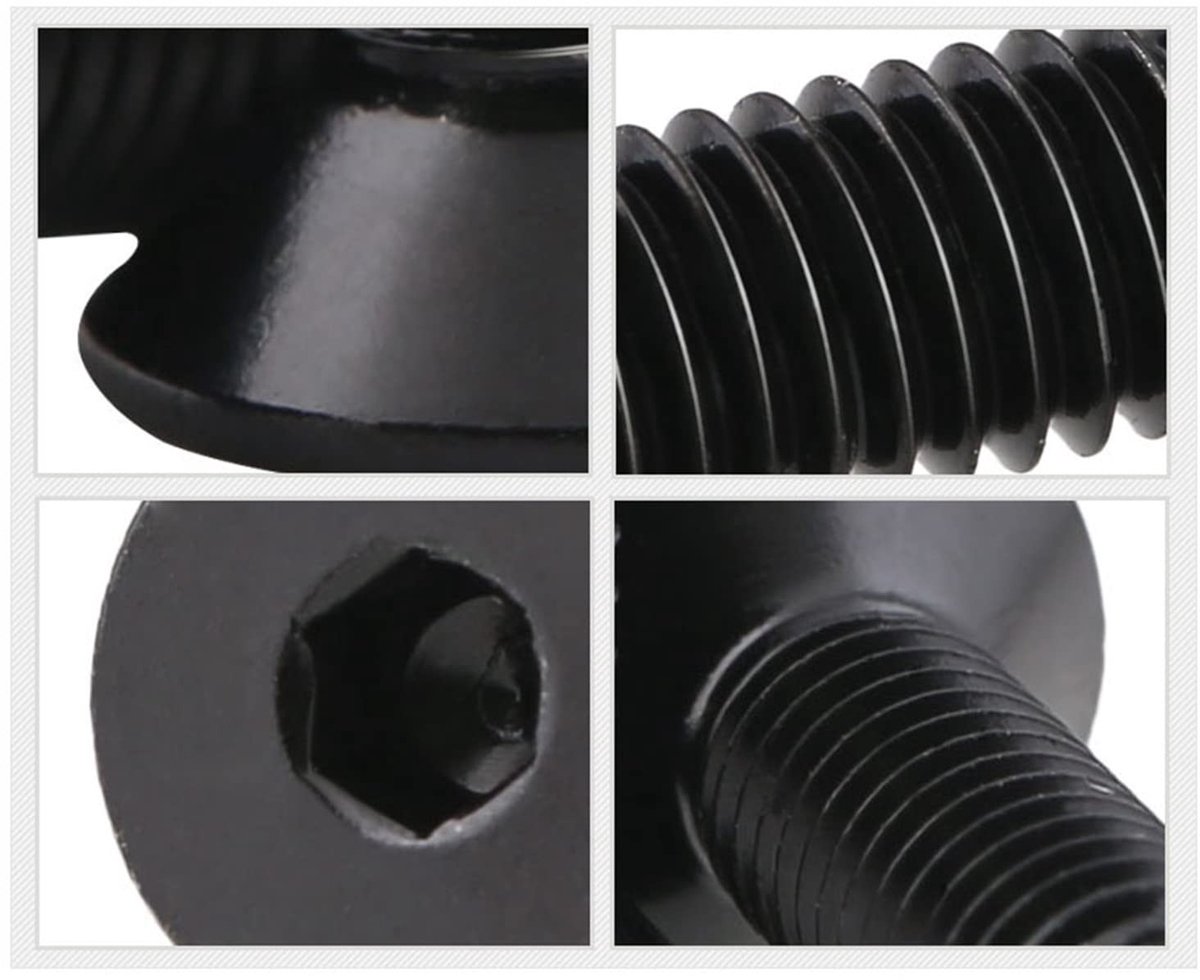 Dailygoods- Schroef 50 Stuks - Hex Head Bouten - RVS 304 - DIN7991 - Volledige Draad - Anticorrosief - Duurzaam - Bout