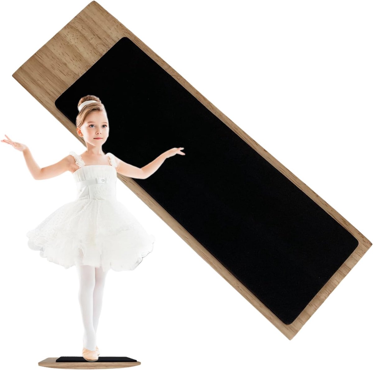 Draaiplateau Dansen - Pirouette Trainer Ballet - Rotatie Verbeteren - Scheurvast Houten Frame - 26.2 x 8.2 x 2 cm