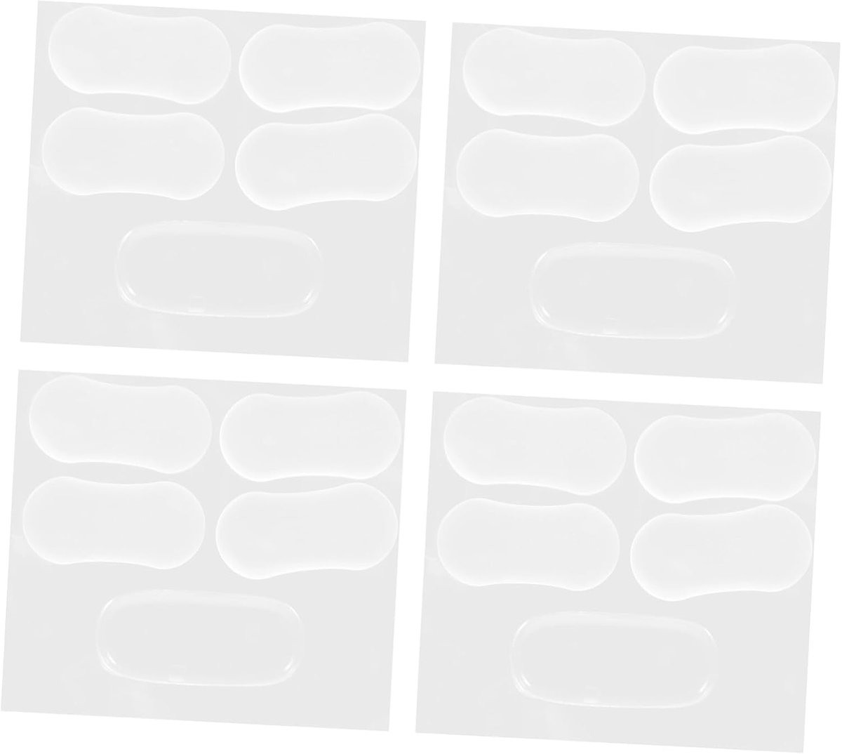 Toiletzitting Bumpers - Stille Pads - Meer Comfort - Schokabsorberend Ontwerp - 20 Stuks - Transparant