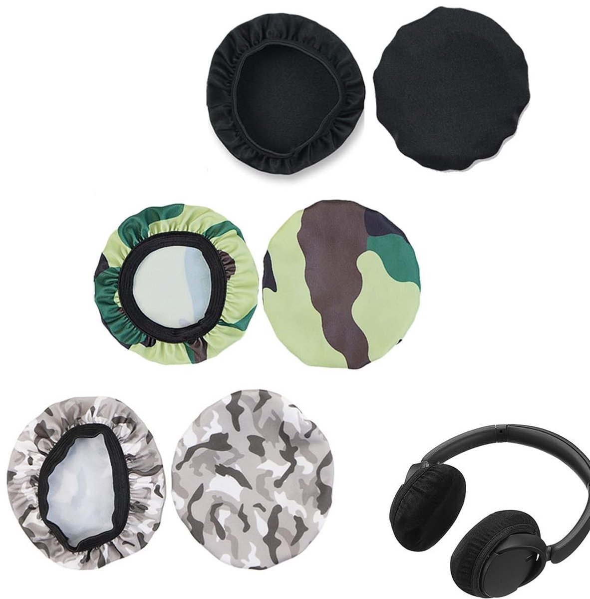 Dailygoods- Hoofdtelefoonhoesjes Ademend - Herbruikbaar - Wasbaar