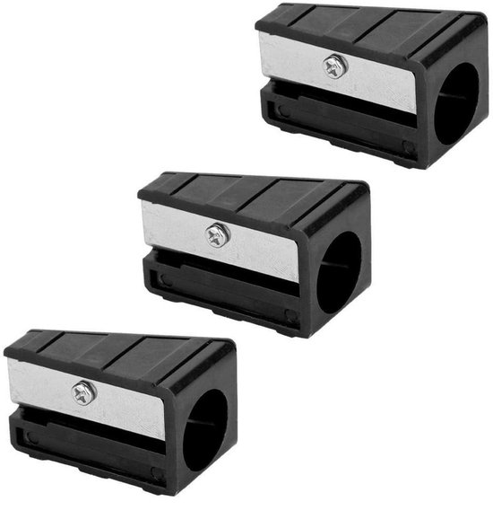 Dailygoody - Draagbare mini biljartkeu-trimmer - Puntenslijper voor keu-tip - Set van 3 stuks - Rood en zwart - Reparatietool voor biljartkeu - Geschi.. van Merkloos — afbeelding 4