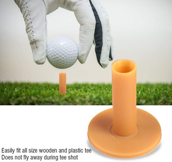 Golf Tees Houder van Rubber - 8 Stuks met Diverse Maten voor Oefeningen van GOLF — afbeelding 5