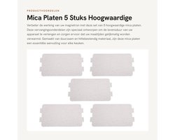 Dailygoods- Mica Plaat - 5 Stuks - Hoge Temperatuur Weerstand - Duurzaam - Magnetron Onderdeel - Isolerende Eigenschappen - Milieuvriendelijk - Microwaveplaat