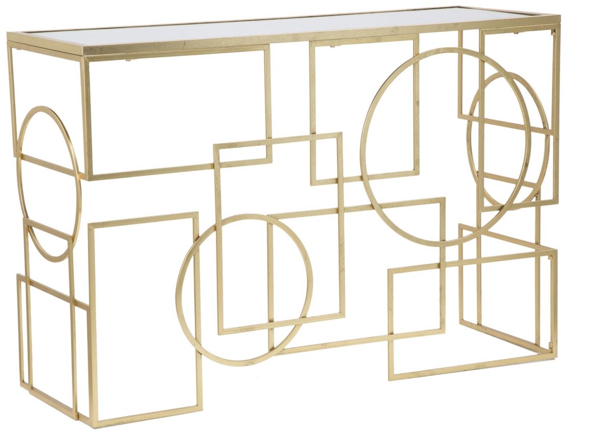 Mauro Ferretti Consoletafel Marie 120×41×81 cm Goud