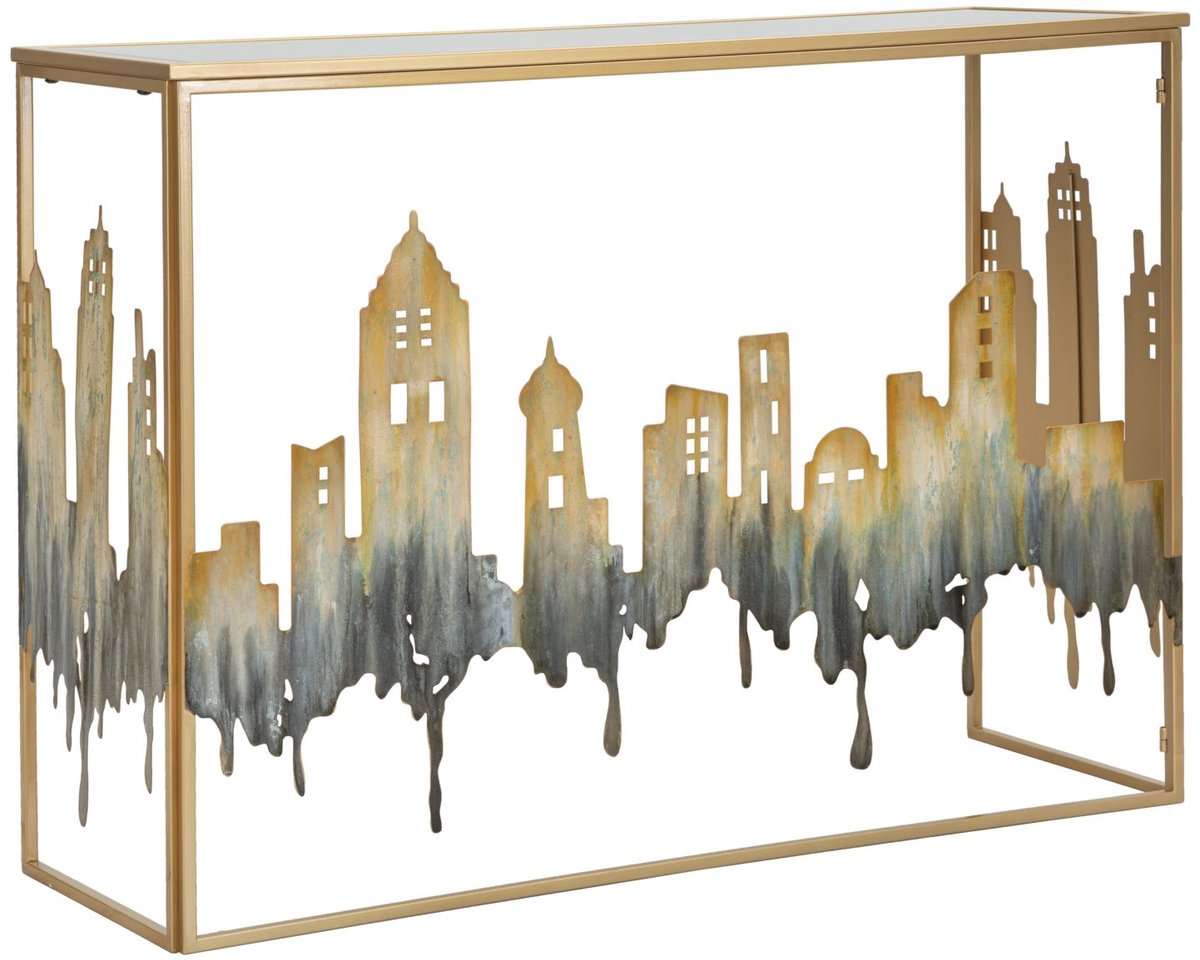 Mauro Ferretti Consoletafel City 110×38,5×81 cm Multicolor