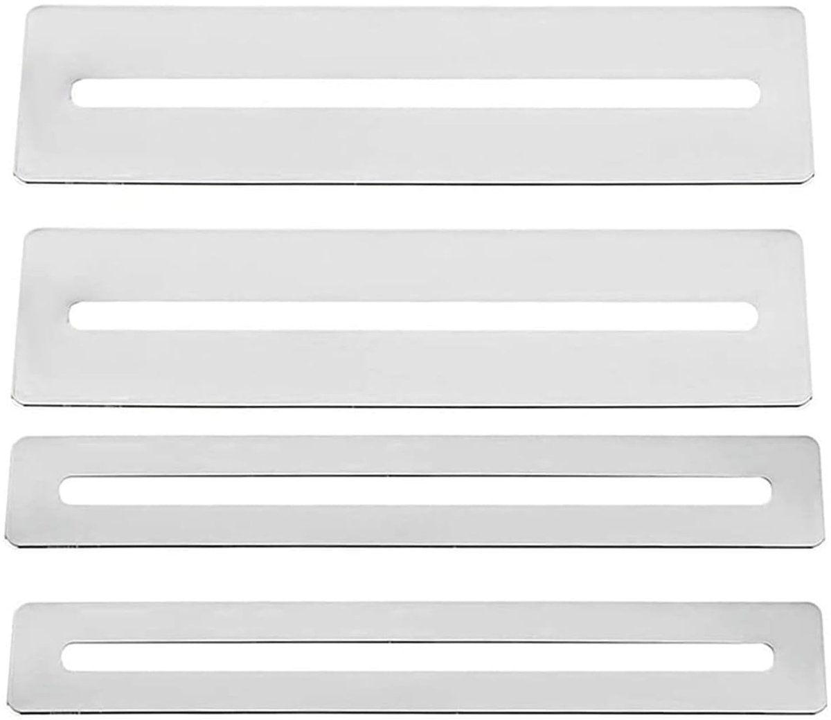 Dailygoods- Toetsbeschermers Set van 4 - Duurzaam Roestvrij Staal - Slijt- en Corrosiebestendig - Eenvoudig te Installeren - Comfortabel Spelen - Voor Gitaristen en Pianisten - Fretbeschermers