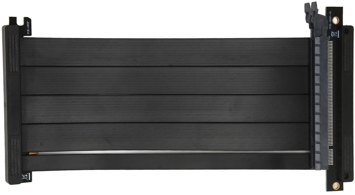 Dailygoods- Grafische Kaart Verlengkabel Flexibel - Dual Reverse - Ultra PCIE 4.0 - X16 Riser Kabel - Gaming - Hoge Stabiliteit