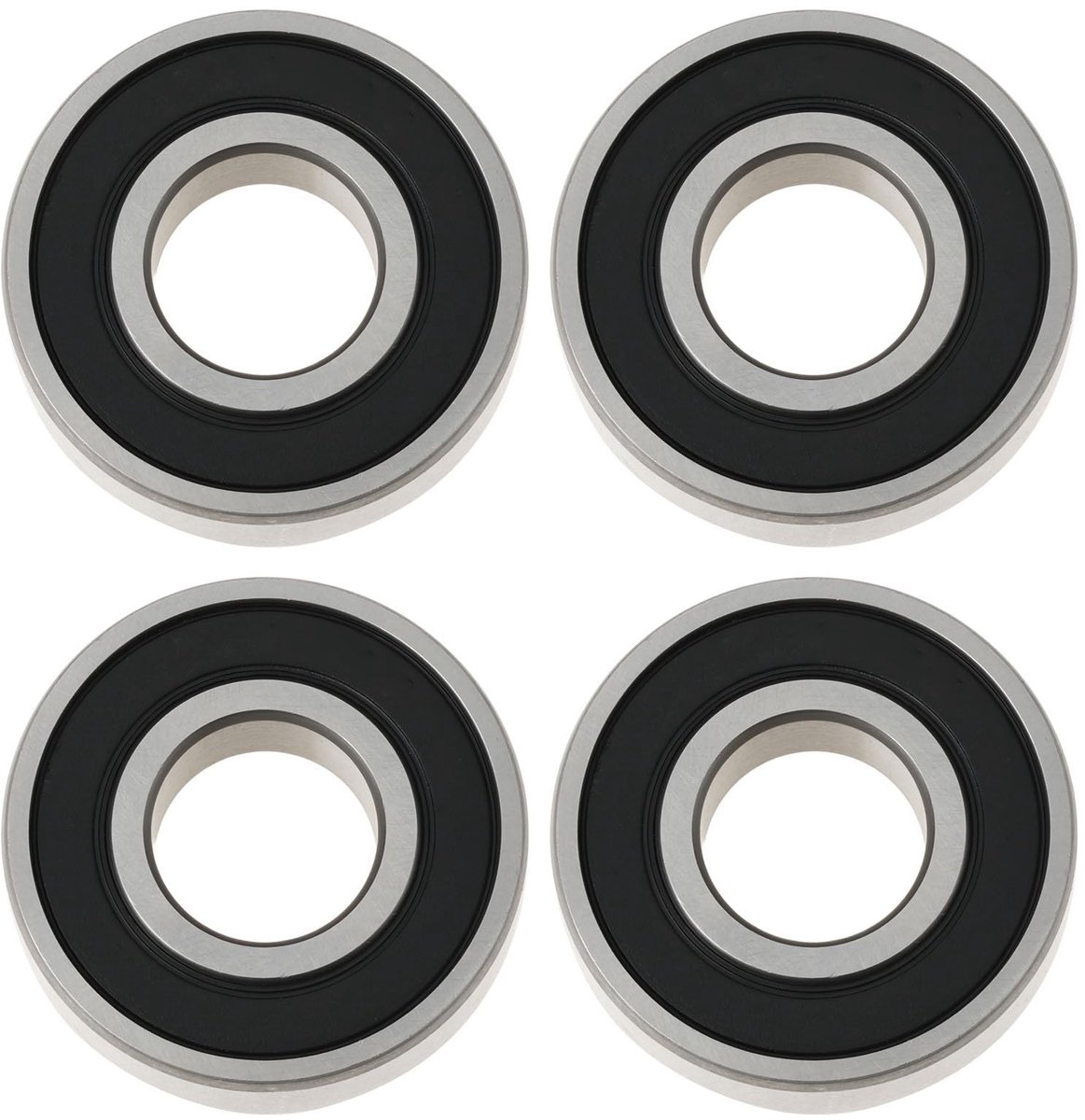 Dailygoods- Verticuteerlagers 4 Stuks - Buitendiameter 35mm - Binnendiameter 15mm - Binnendiameter 11mm - Compatibel met Qualcast/Atco - Hoogwaardige metalen constructie - Lagers