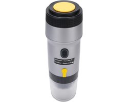 Draagbaar Koffiezetapparaat - Automatisch Apparaat - Koffie Maken - Roestvrij Staal - 28 x 9 x 9 cm - Zilver