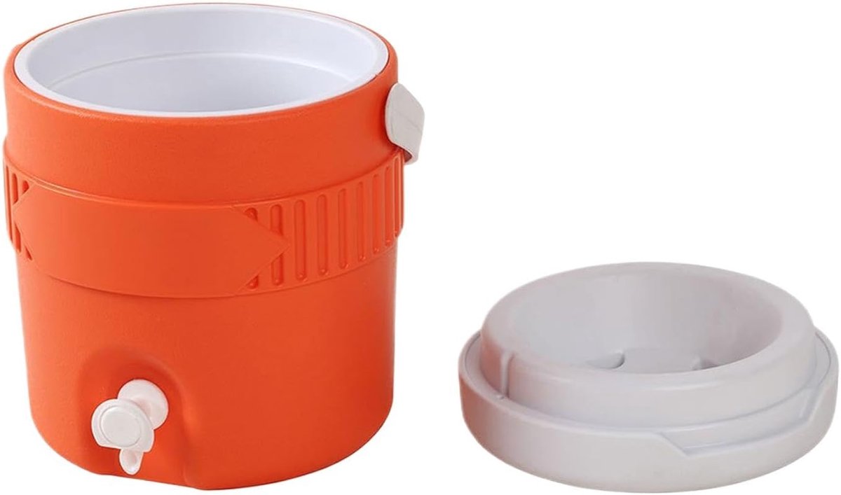 Drankdispenser - Koelbox - Outdoor Feesten - Lange Isolatie - 3.8 Liter - Oranje