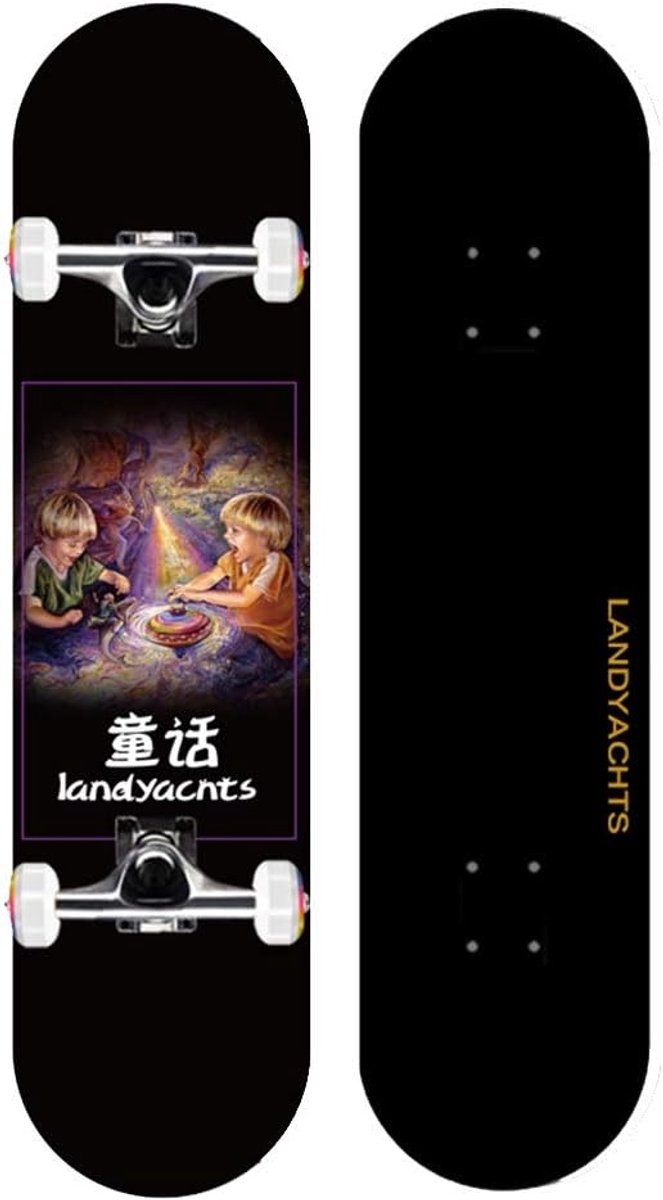 Skateboard Longboard Straat cruisen Dubbele kicktail 31 x 8 inch