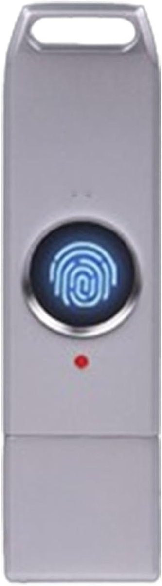 Vingerafdruk USB Stick - Beveiligde Opslag - Data Beschermen - Biometrische Ontgrendeling - 128 GB - Metaal