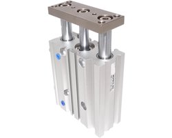 Luchtcilinder - Pneumatische Cilinder - Industriële Automatisering - Drie As Gids - 25 mm Boring - null