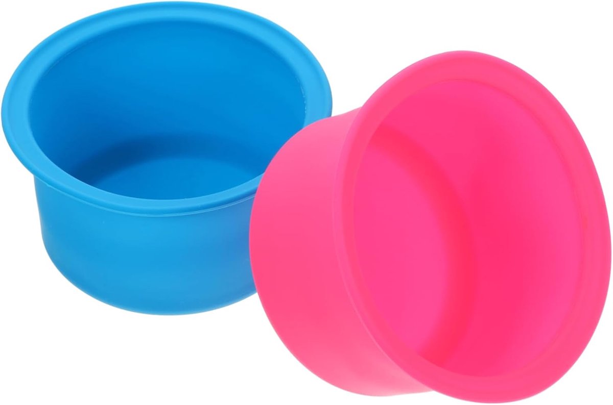 Binnenpot Waxverwarmer - Siliconen Kom - Ontharen Thuis - Anti-aanbaklaag - 2 Stuks - As Afgebeeld