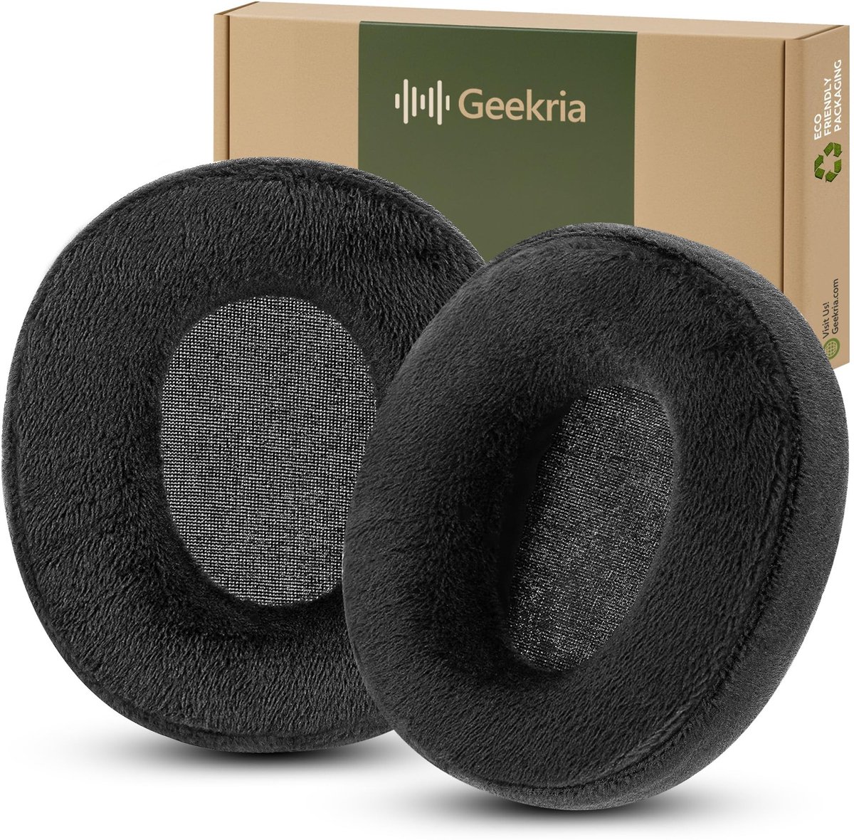 Dailygoods - Geekria Comfort Velours vervangende oorkussens voor Turtle Beach Stealth 700 Gen 1/600/500/400/300, 500X, 700X, 420X, XP500 hoofdtelefoon oorkussens (zwart)