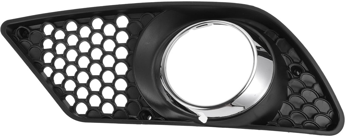 Dailygoods - 1 Stuk Mistlamprooster voor Mercedes-Benz C300 2008-2012 Voor Links Onder Bumper Mistlamp Cover Inzetstuk Nr.2048850253 Zwart Zilveren Toon ABS