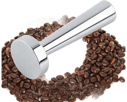 Koffie Tamper - Espresso Tool - Perfecte Espresso - Unieke Handgreep - 2.4 cm Diameter - Zilver