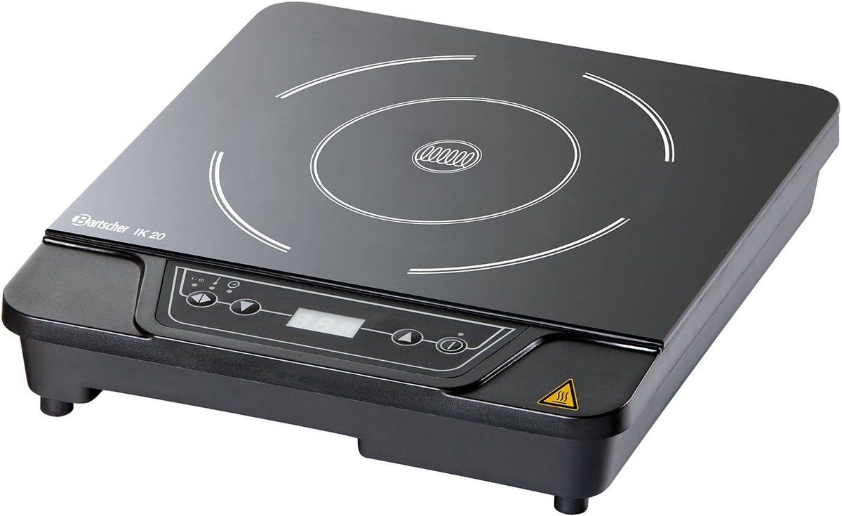 Inductie Kookplaat - Elektrisch fornuis - Snel Koken - Digitale Display - 28.5 cm Diep - Zwart
