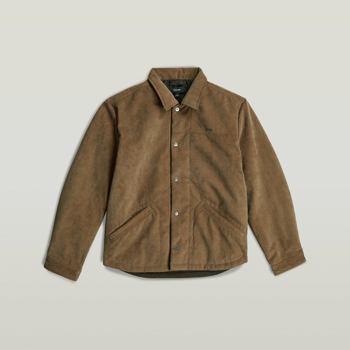 G-Star Tech pdd corduroy overshirt Heren Overshirts Bison