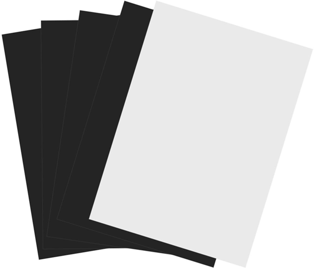 Dailygoods- Magnetisch Vel A4 - 5 Stuks - Bedrukbare Magneetvellen - Flexibel Inkjetprintpapier - Mat Oppervlak - 210 x 297 mm - Printpapier