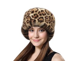 Dailygoods - Lifup Kozakkenhoed voor dames, van imitatiebont, warme muts in Russische stijl, wintermutsen, Eén maat