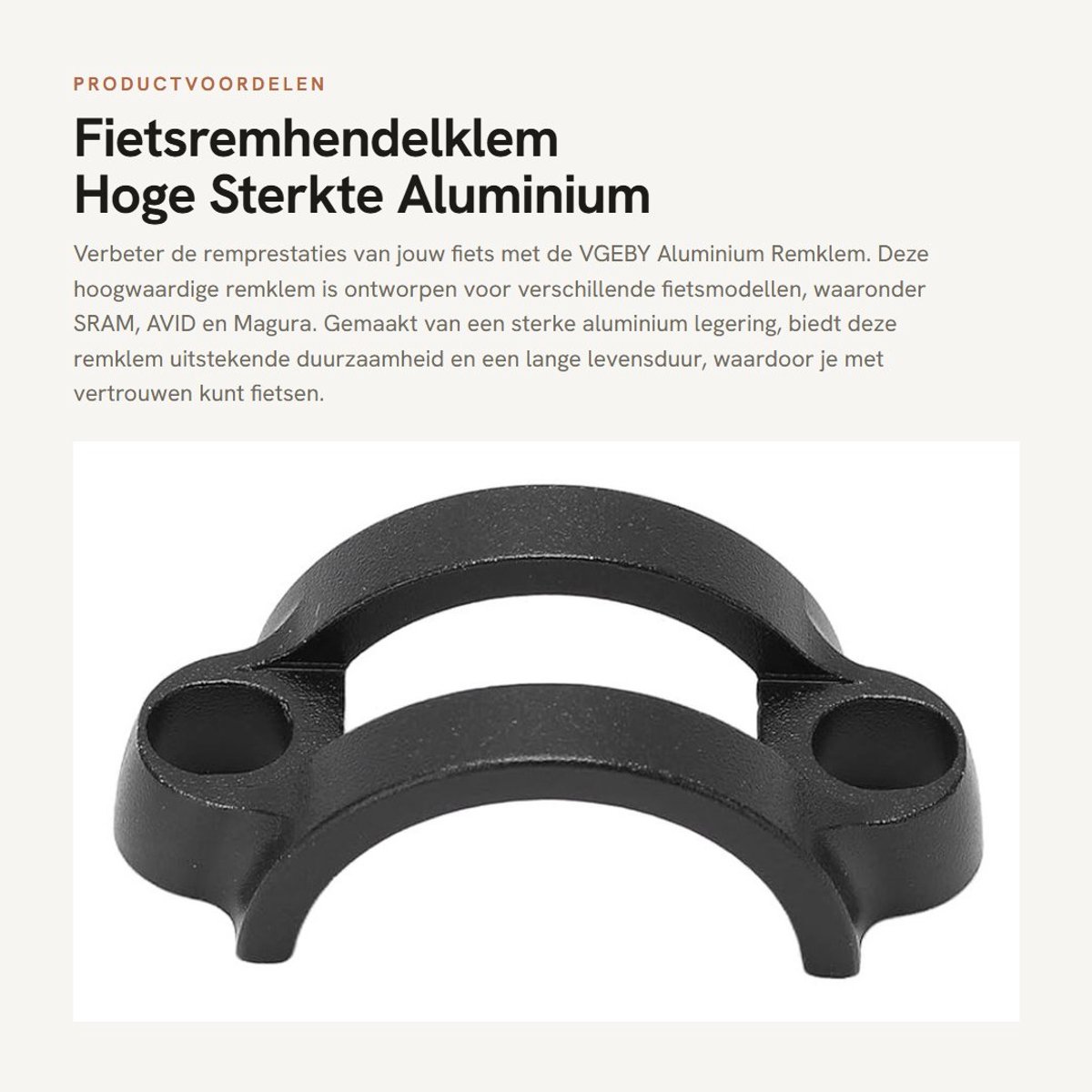 Dailygoods- Fietsremhendelklem Hoge Sterkte - Aluminiumlegering - Vaste Ringen - AVID/Magura Compatibel - 29 mm Hartafstand - Duurzaam en Taai - Remklem